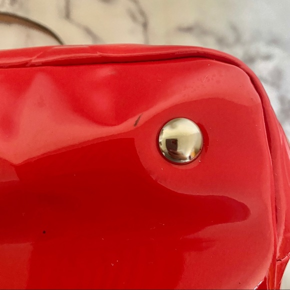 Coach Signature Embossed Patent Leather Handbag - Picture 11 of 13